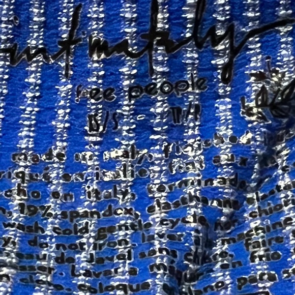 Free People Intimately Washed Seamless Crop Top Washed Light Blue NWOT - Picture 3 of 4